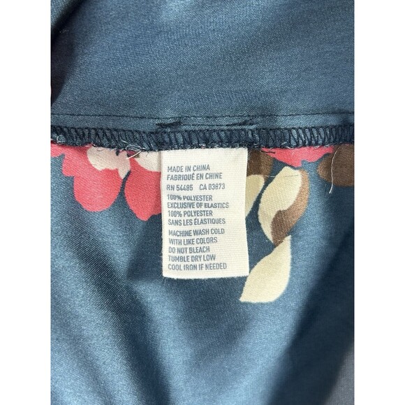 American Eagle Babydoll Tank Top Women's S Floral Cami Smocked Ruffle Y2K Satin - Picture 7 of 8